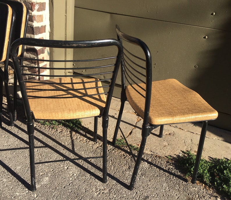 Vintage Cosco Folding Chairs Set 2 Atomchicago Etsy