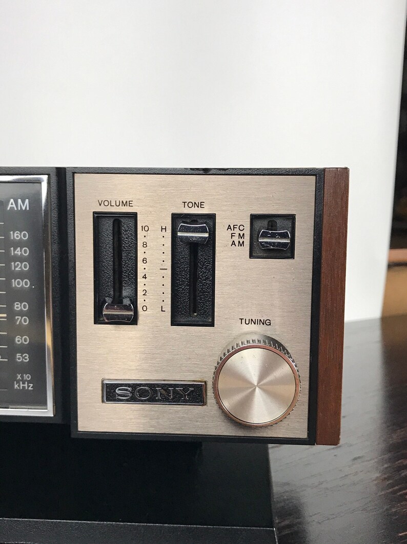 Vintage Sony Alarm Clock FM Radio Made Japan Desktop Clock Etsy