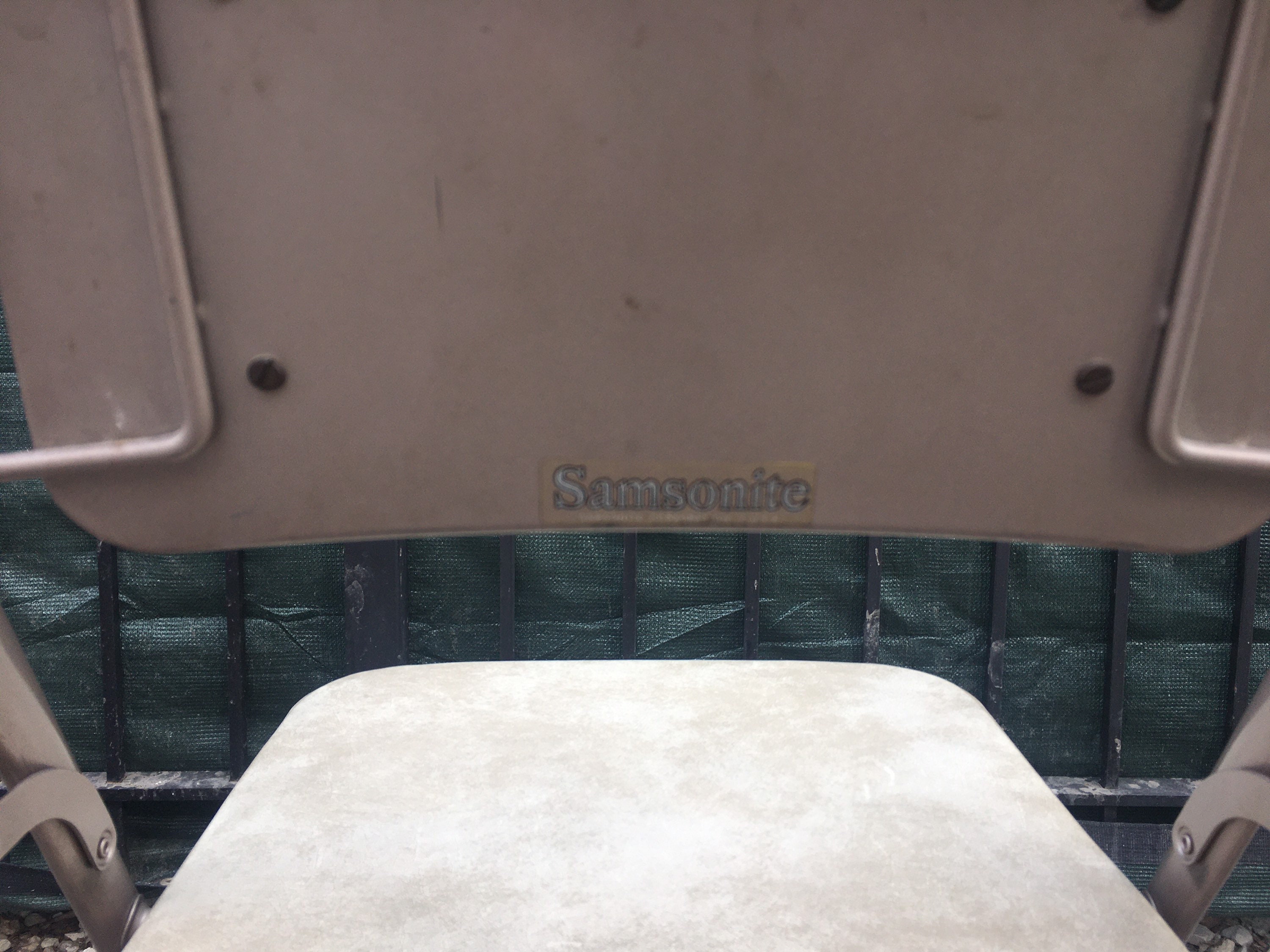 Samsonite Folding Table and 3 Chairs Set Vintage Beige Etsy