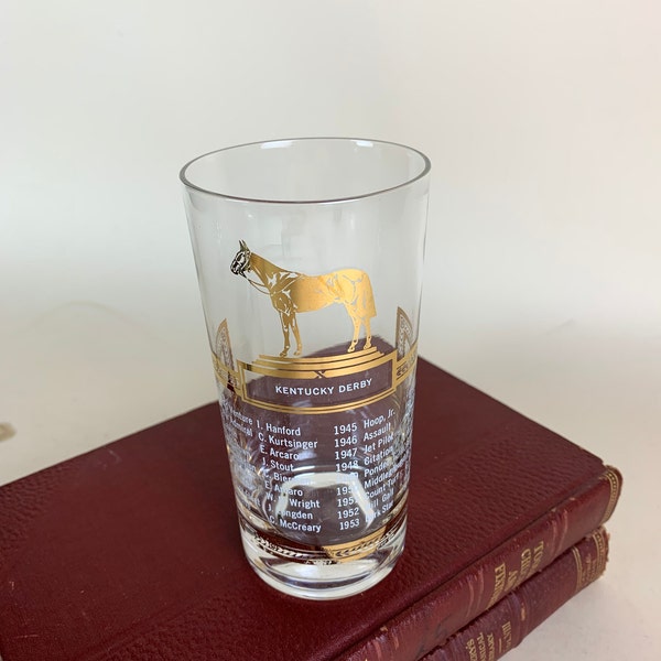 Kentucky Derby Glass Etsy