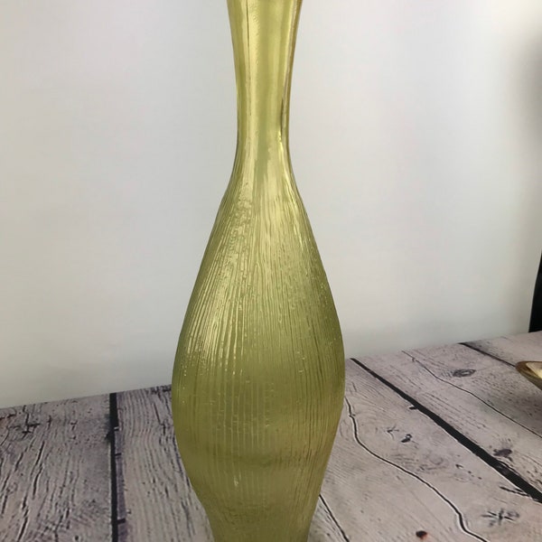 Tall Yellow Vase Etsy