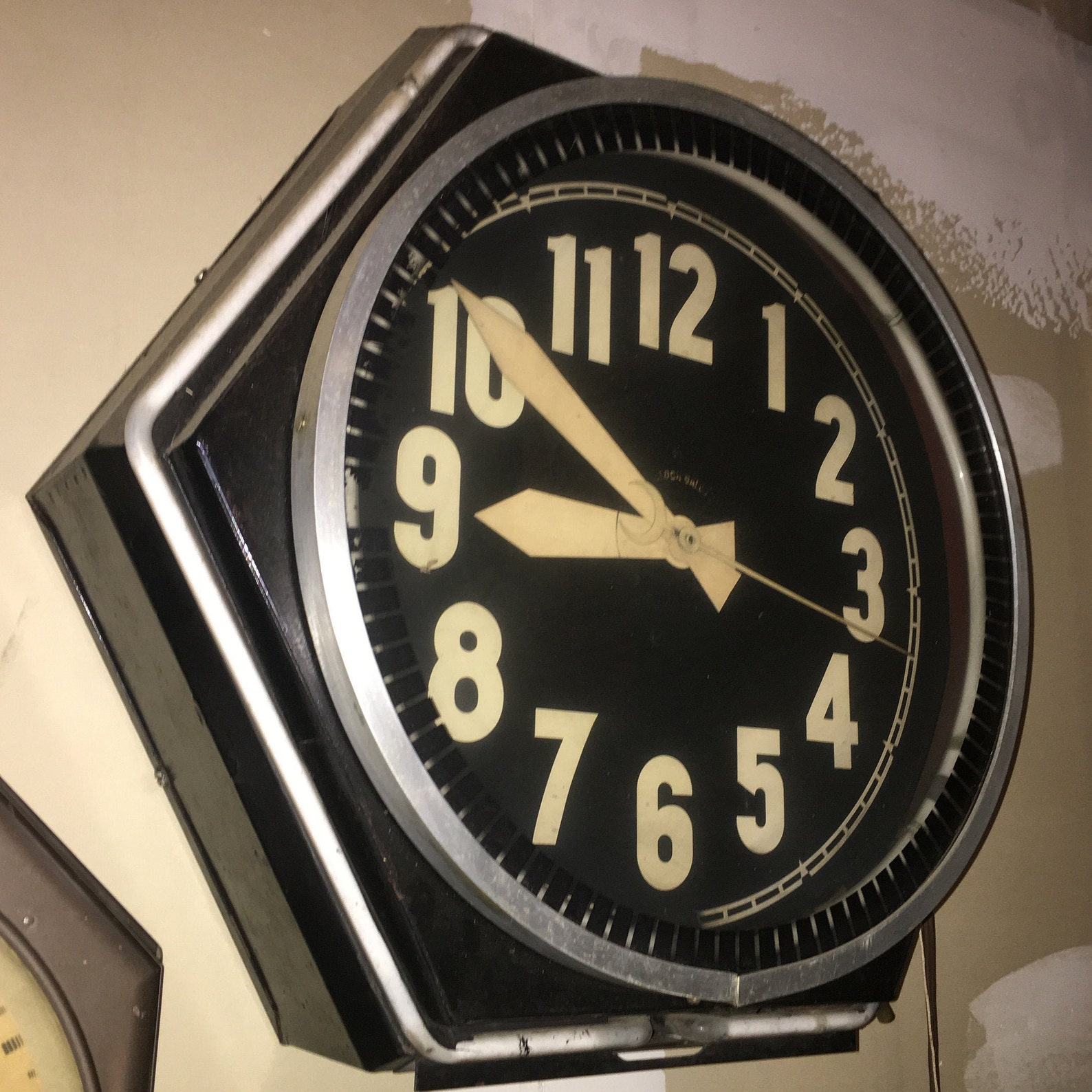 Large Deco Neon Clock Industrial Outdoor Indoor Neon Clock Etsy