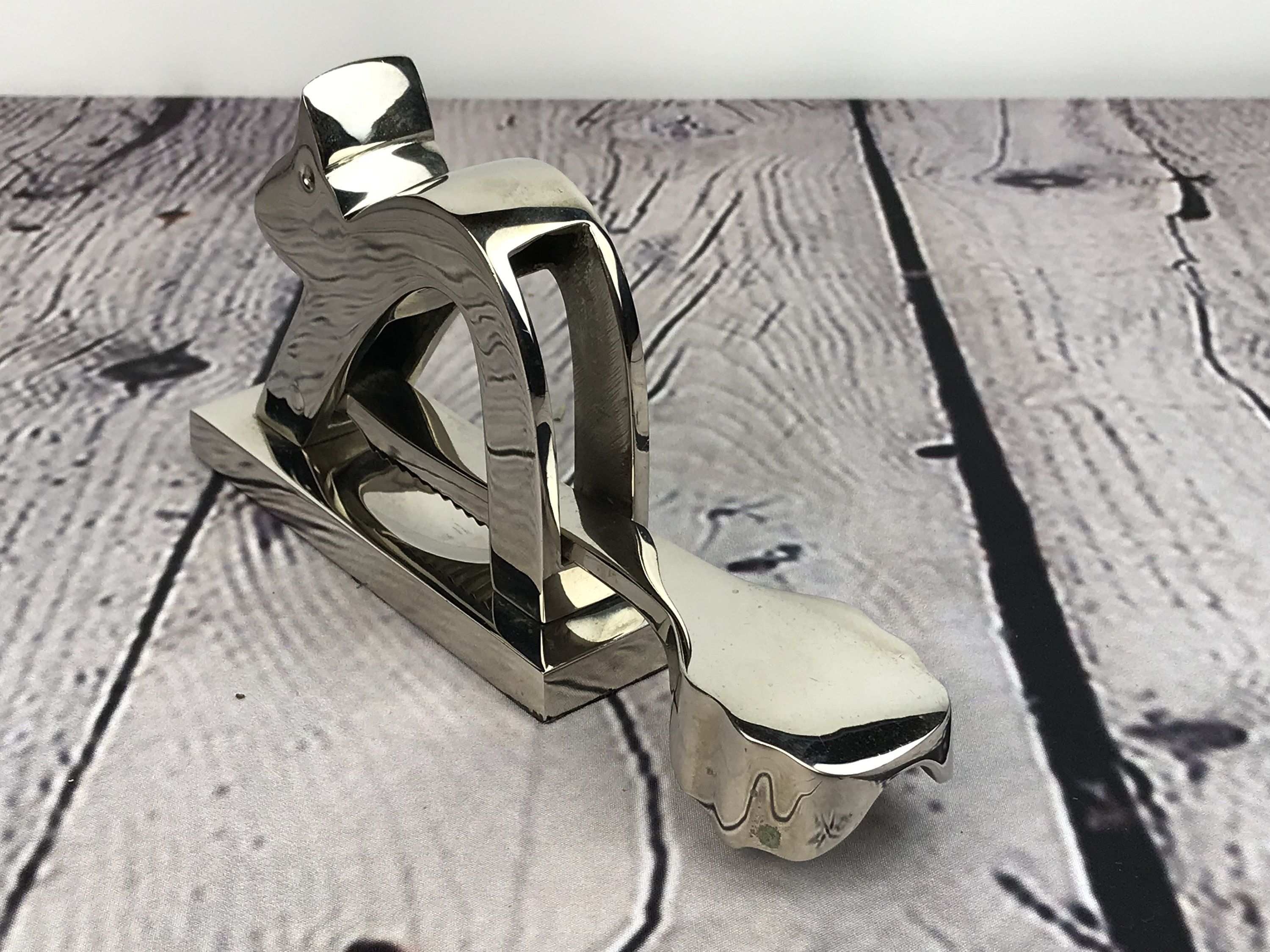 Vintage Silver Metal Nutcracker Mid Century Modern Etsy