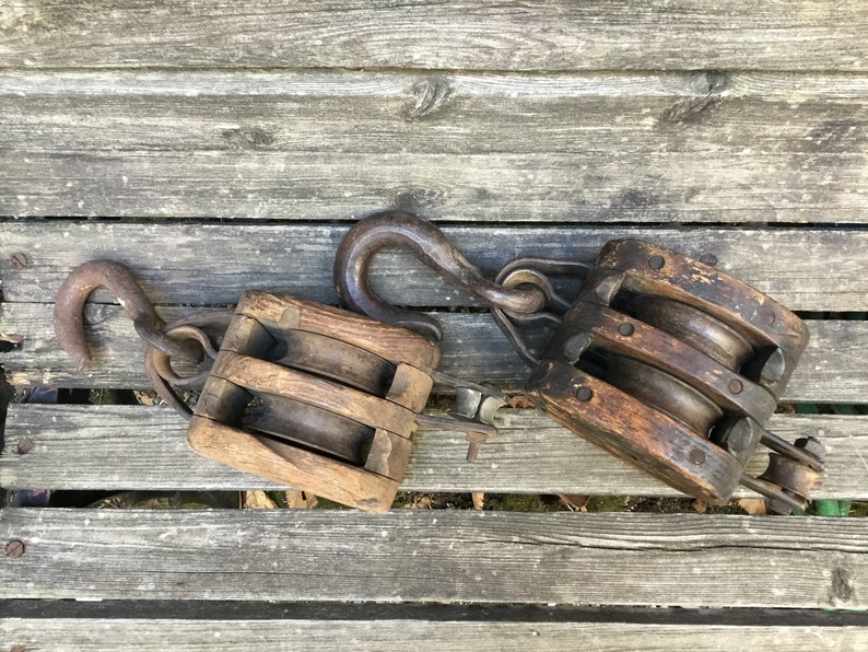 Double Barn Pulley With Hook / Barn Pulley Pulley 16 / Etsy