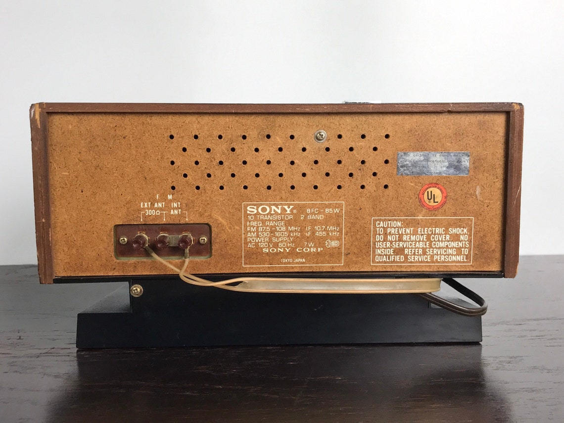Vintage Sony Alarm Clock FM Radio Made Japan Desktop Clock Etsy