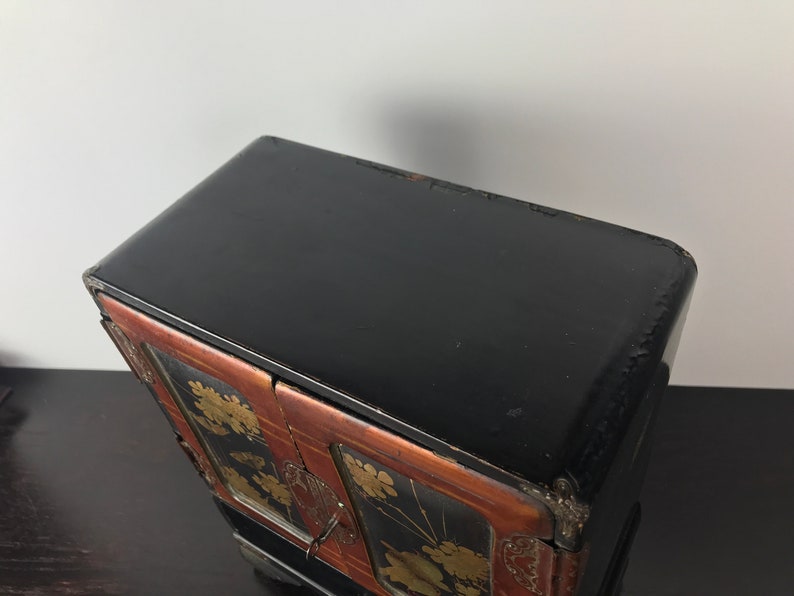 Antique Japanese Jewelry Box Chest of Drawers Jewelry Box Etsy