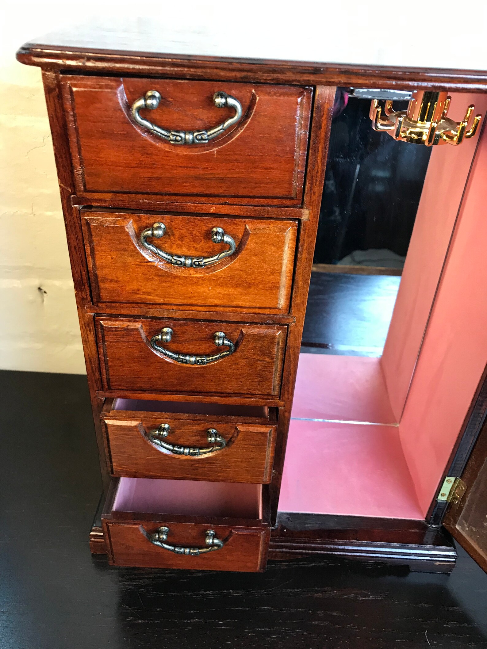 15 Tall Jewelry Box Armoire Large Jewelry Box With Drawers Etsy