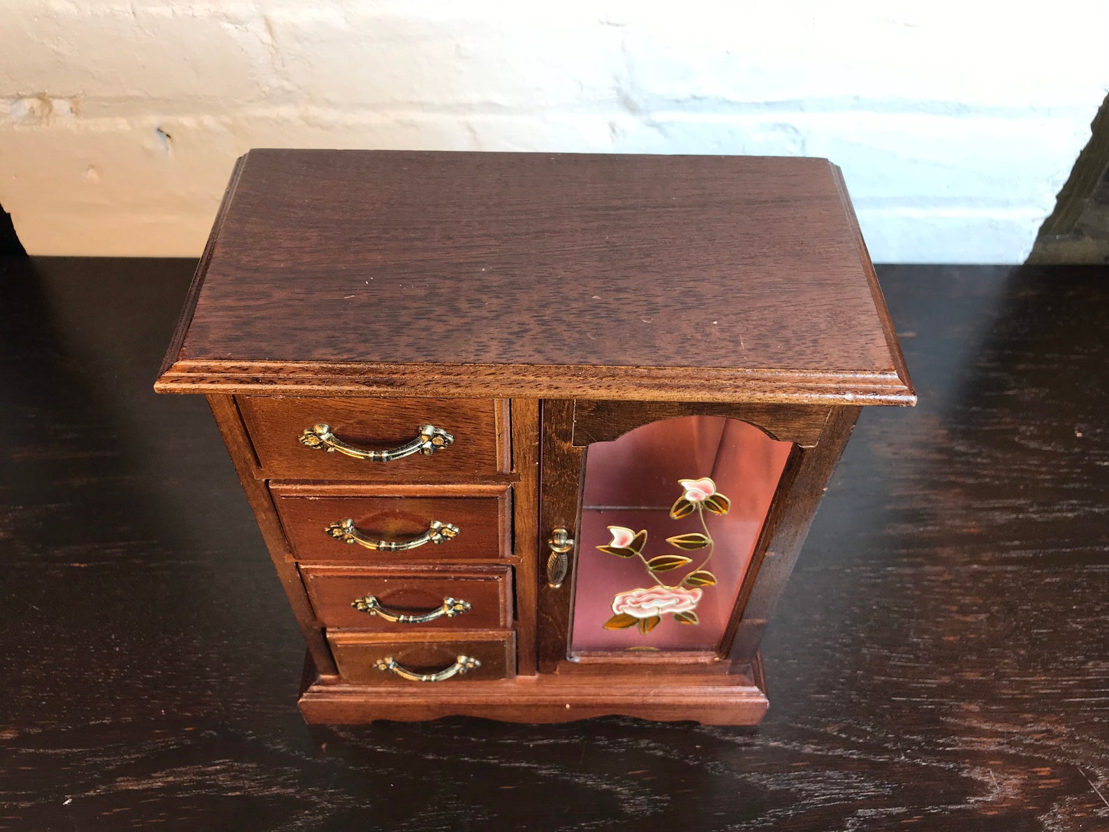 Tall Jewelry Box Armoire Jewelry Box 11 Jewelry Box Glass Etsy