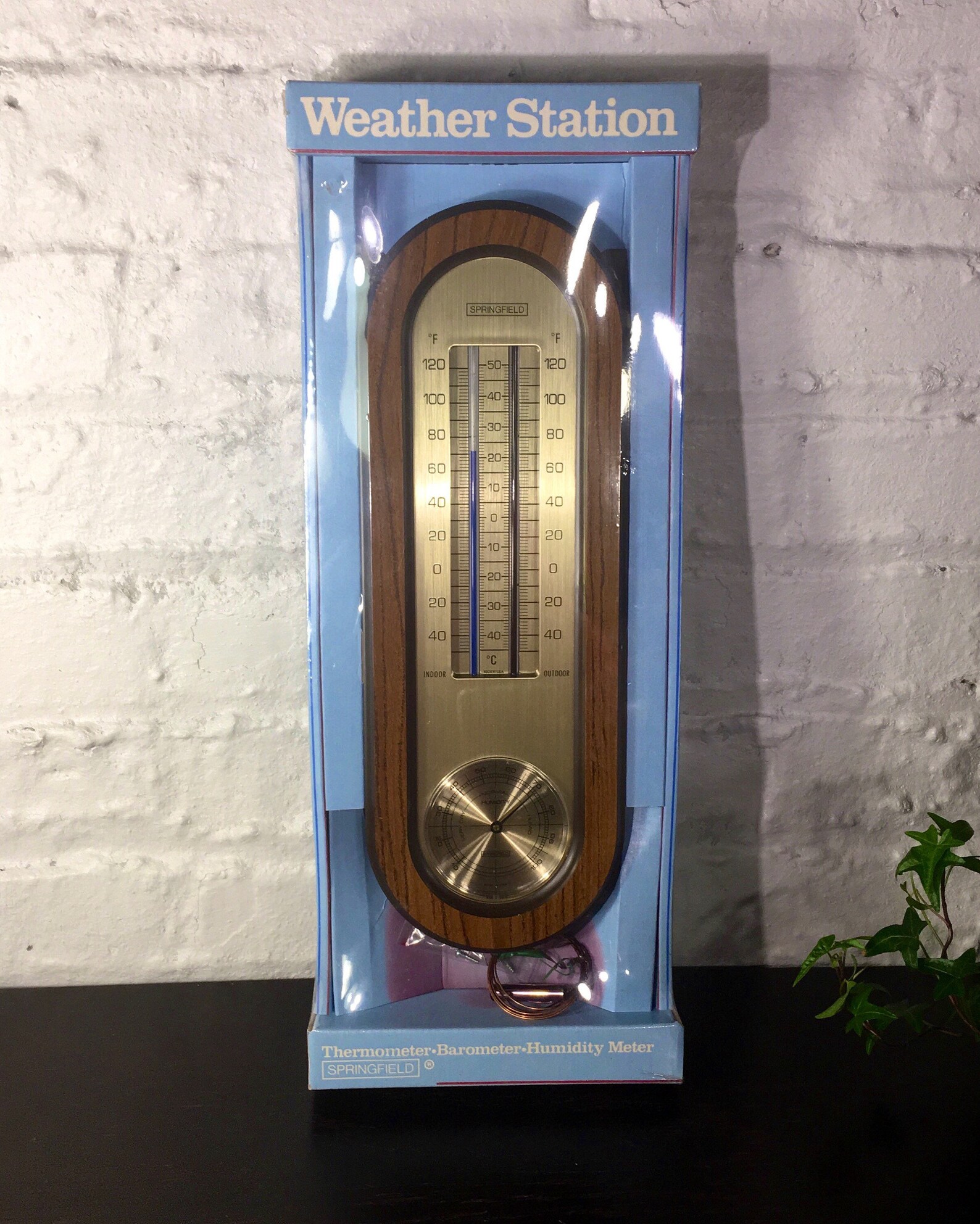 Vintage Springfield Wall Thermometer And Humidity Meter Etsy