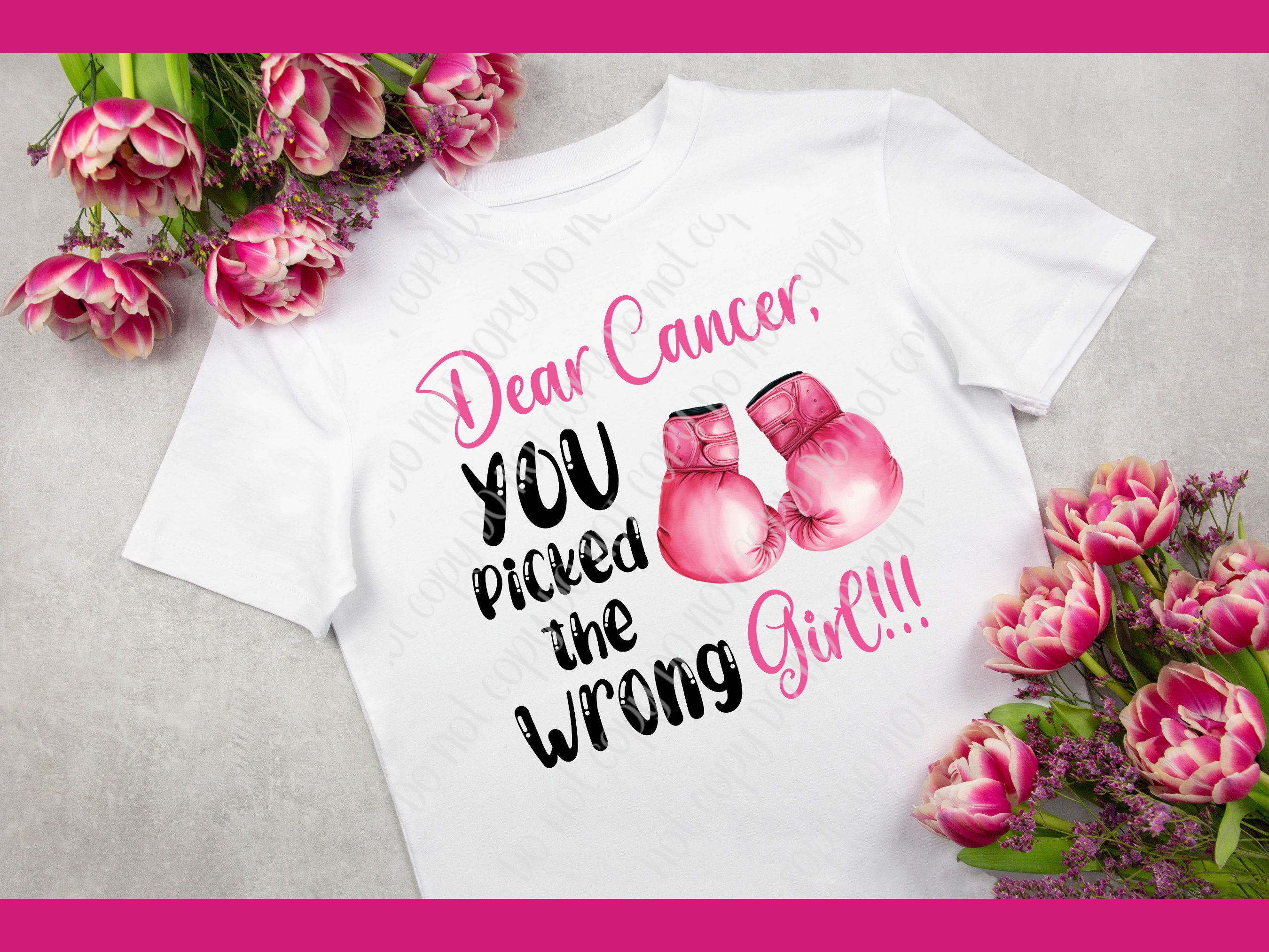 Dear Cancer.... Breast Cancer Awareness, Digital File, PNG and JPG ...