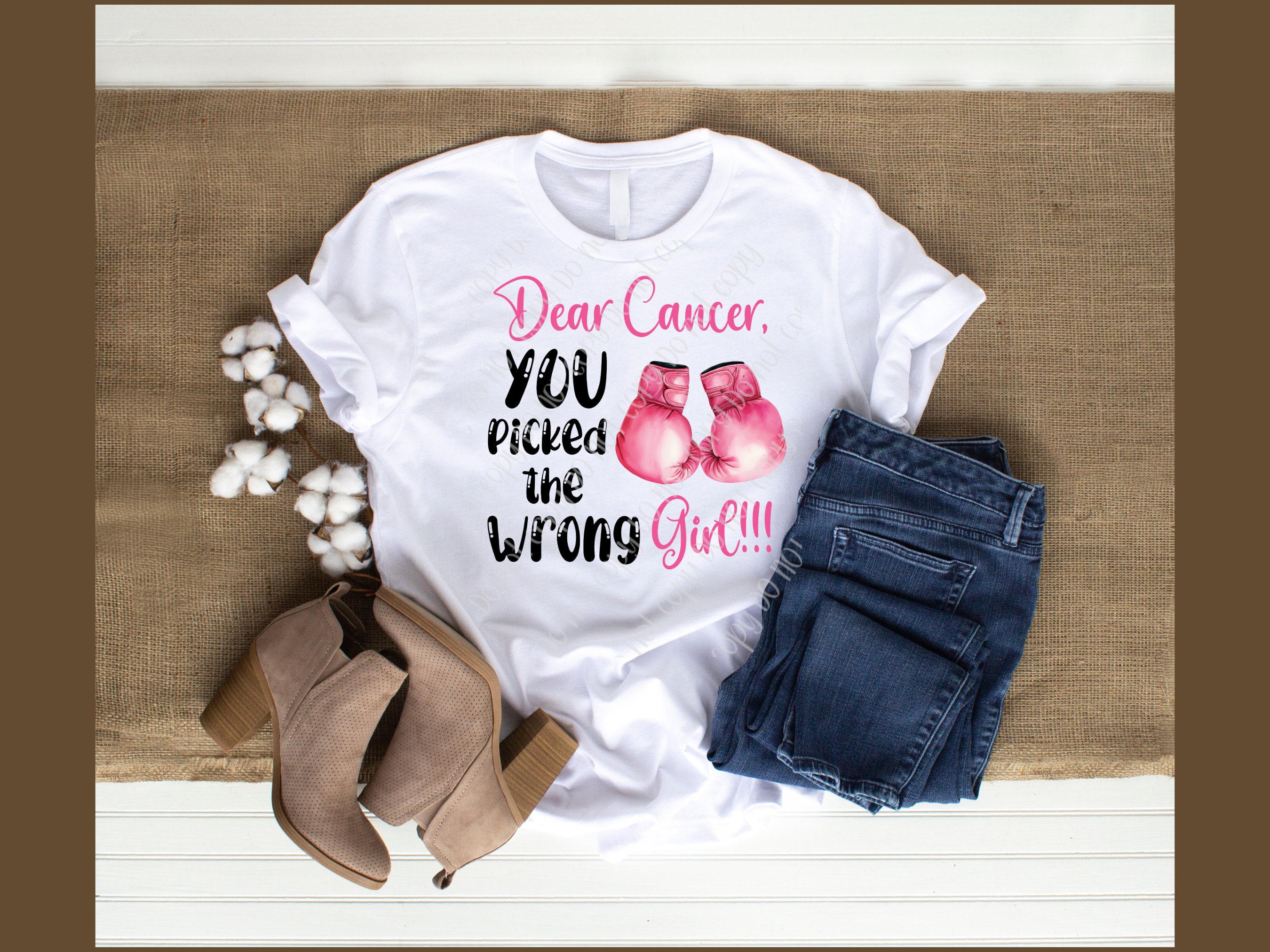 Dear Cancer.... Breast Cancer Awareness, Digital File, PNG and JPG ...