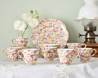 Rare Vintage James Kent Fenton Du Barry pattern c1936 , Bone China ,Made in England #2302121 ( Price Separated )
