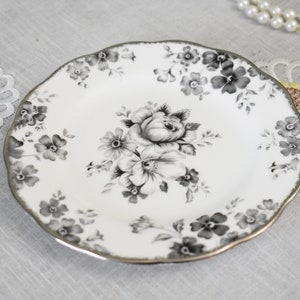 Ersatz Royal Albert Paradise Platin Zierplatte, Kuchen/ Brotteller 15,8cm Teller, Made in England #2207181