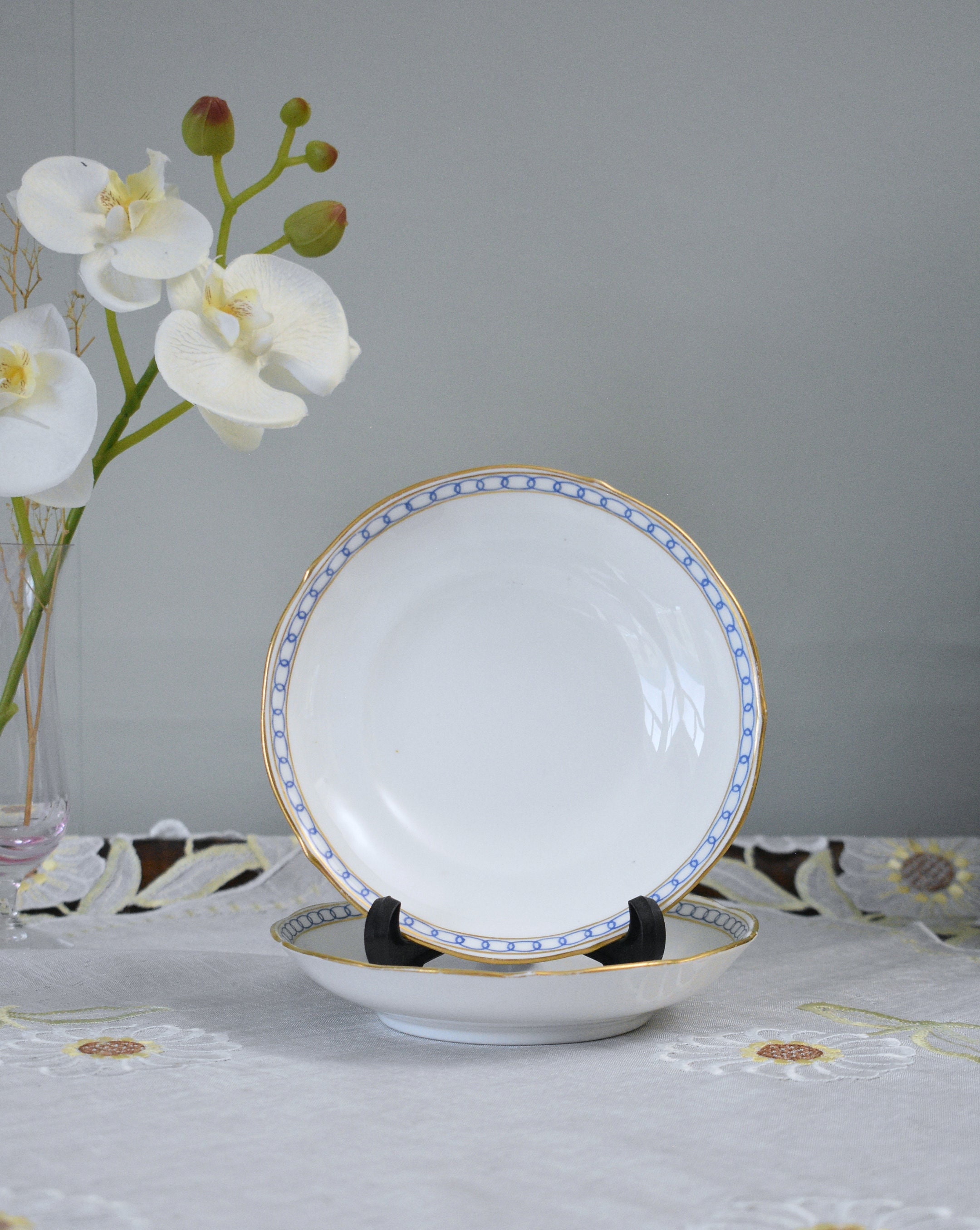 【MINTON*】 Replacement Pair of Antique Minton Mortlock's Oxford Street