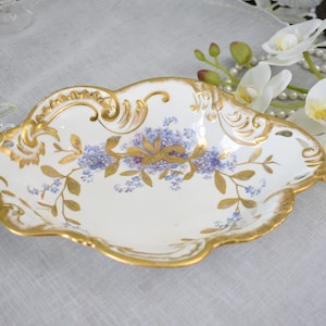 Antique George Jones & Sons Crescent Stoke on trent handpainted Serving bowl Bone China England c1873+ #2212101