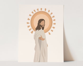 Jesus Christ - Hand Outreached Print - PHYSICAL PRINT