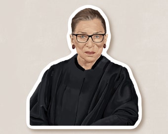 Ruth Bader Ginsburg - Waterproof Physical Sticker