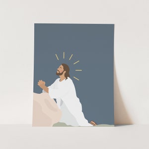 Jesus in the Garden of Gethsemane Print - Christian PHYSICAL Print