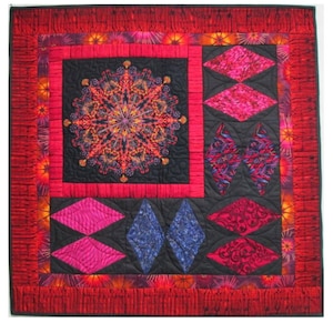 Diamond Road wall hanging quilt pattern