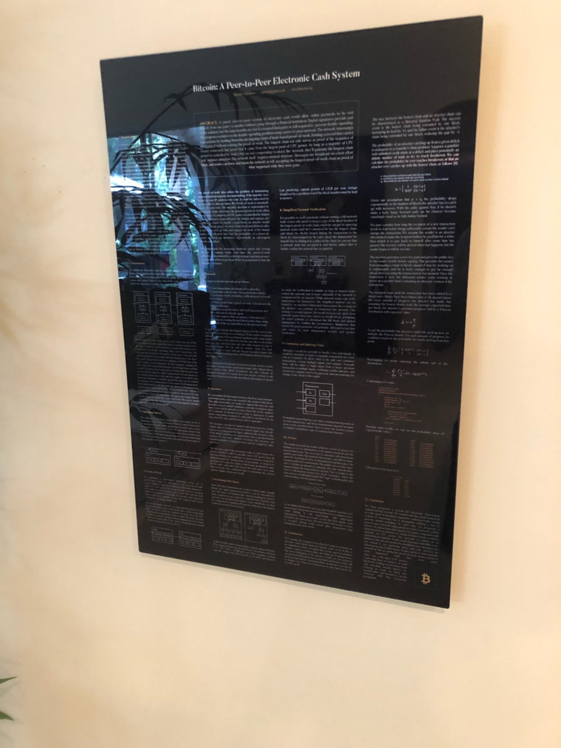 Bitcoin Whitepaper Formatted Poster Print | Etsy