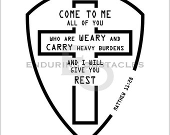 Matthew 11:28  SVG Bible Verse , Religious , Christian , SVG , PNG , ai , eps , dxf , pdf