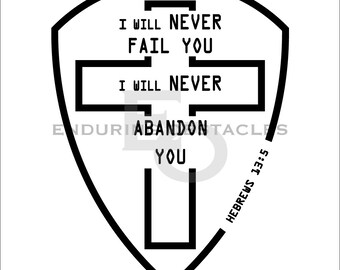 Hebrews 13:5 SVG Bible Verse , Religious , Christian , SVG , PNG , ai , eps , dxf , pdf