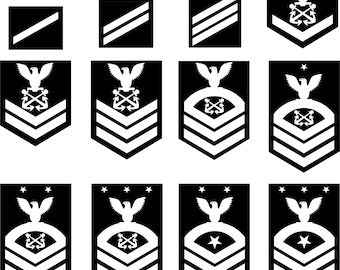 アメリカ海軍下士官階級章 ベクターファイル SVG、ai、pdf、eps、dxf