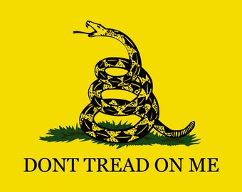 Don't Tread on Me - Gadsden Flag - Vector files SVG, pdf, dxf, ai, png, eps