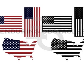 USA Flag, and US Outline Flags Vector file - SVG, pdf, dxf, ai, png, Union, Betsy Ross, Stars