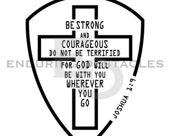 Joshua 1:9 SVG Bible Verse , Religious , Christian , SVG , PNG , ai , eps , dxf , pdf