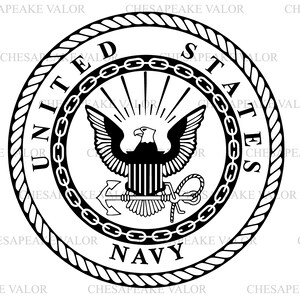 United States Navy Emblem and Rank Insignia Vector (Instant Download ...