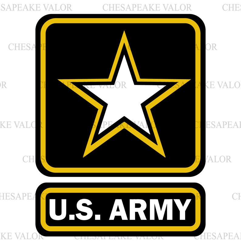 United States Army Emblem and Logo Vector Full Color Vector | Etsy