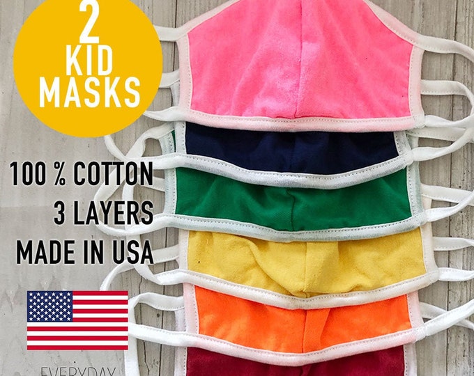 Washable Face Masks for Kidskids Reusable Maskwashable Etsy