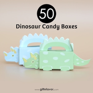 50 Dinosaur Favor Boxes,Kids Valentine Boxes,Dinosaur Birthday Party Favor Boxes,Dinosaur Candy Boxes,Dinosaur Valentine Boxes,Candy Boxes