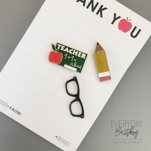 Emaille Pin für Lehrer, Geschenk für Lehrer, Lehrer Wertschätzung Woche Geschenk, Lehrer Emaille Pins, Bleistift Emaille Pin, Danke Geschenk für Lehrer