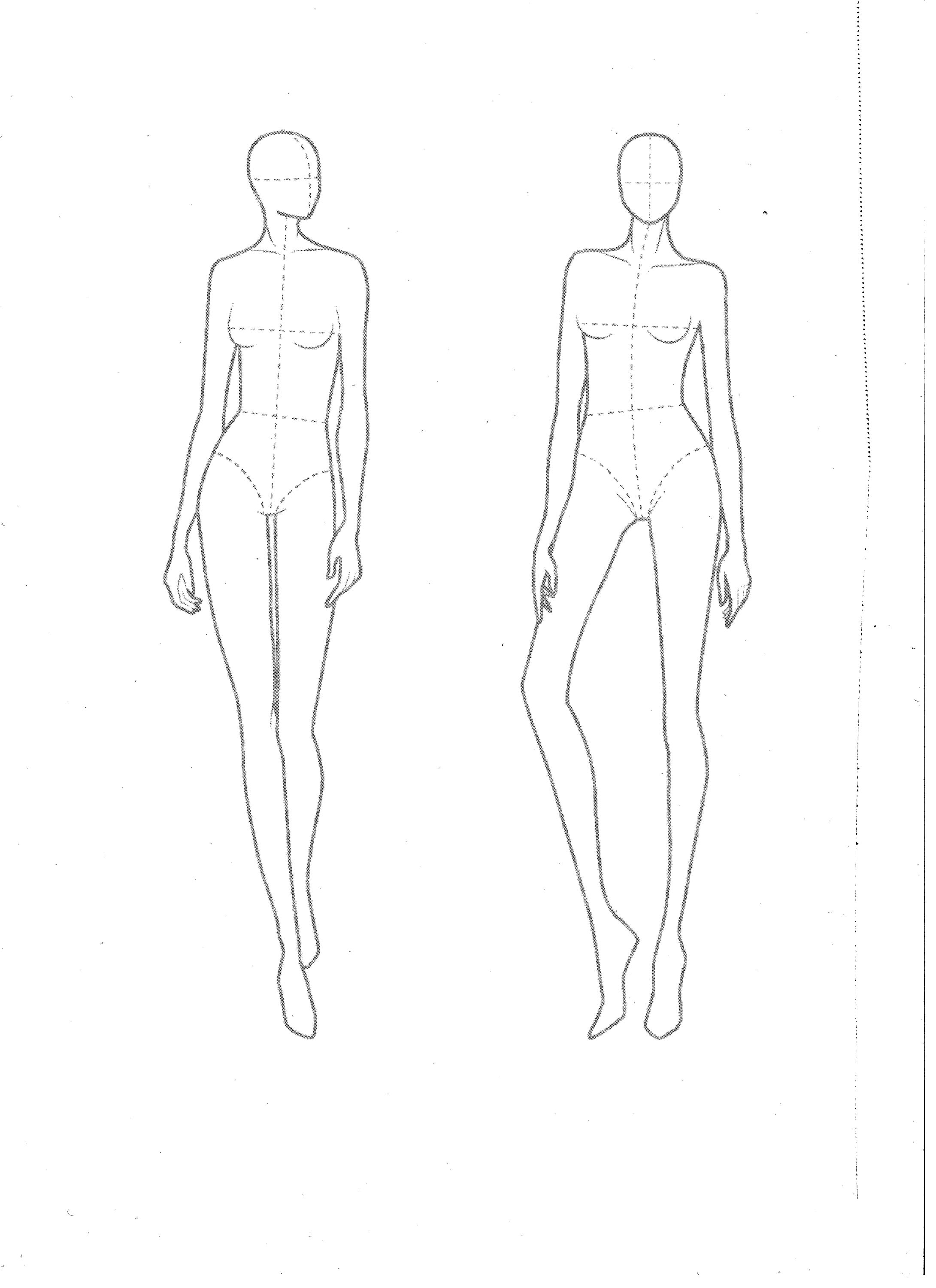Design top mannequin sketch