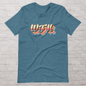 WFH Rainbow Script Tee Shirt, Home Office Gifts, Work From Home Gift, Remote Work Gift, Home Office Shirt