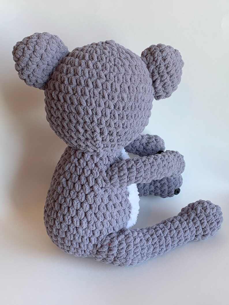 PDF Pattern Koala Bear Crochet Pattern Bernat Blanket Yarn Stuffed
