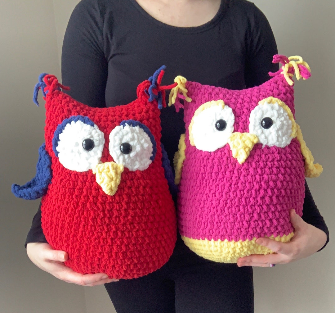 PDF Pattern Owl Pillow Quick and Easy Crochet Pattern Bernat Blanket
