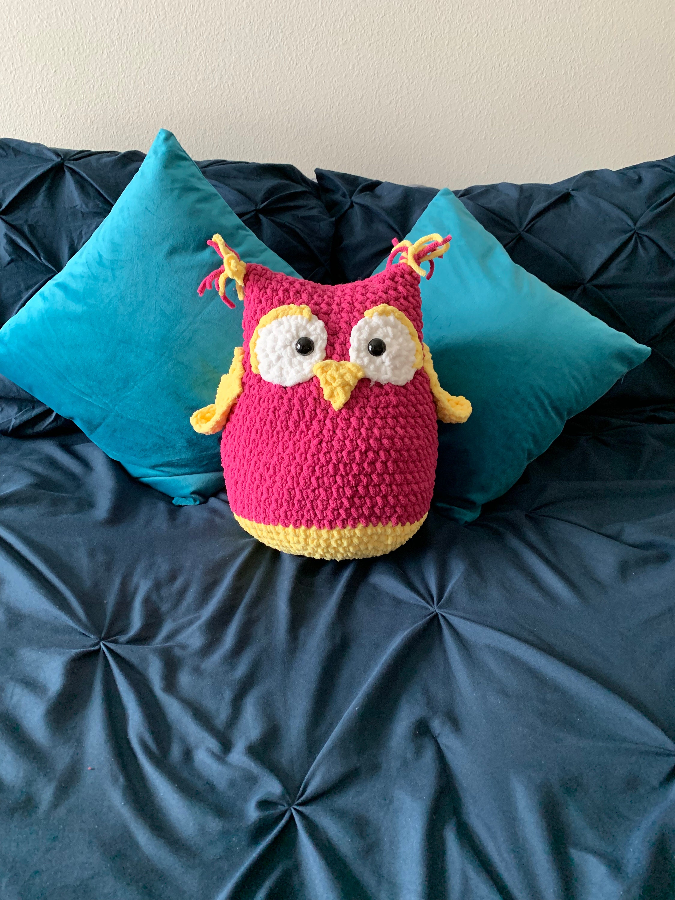 PDF Pattern Owl Pillow Quick and Easy Crochet Pattern Bernat Blanket