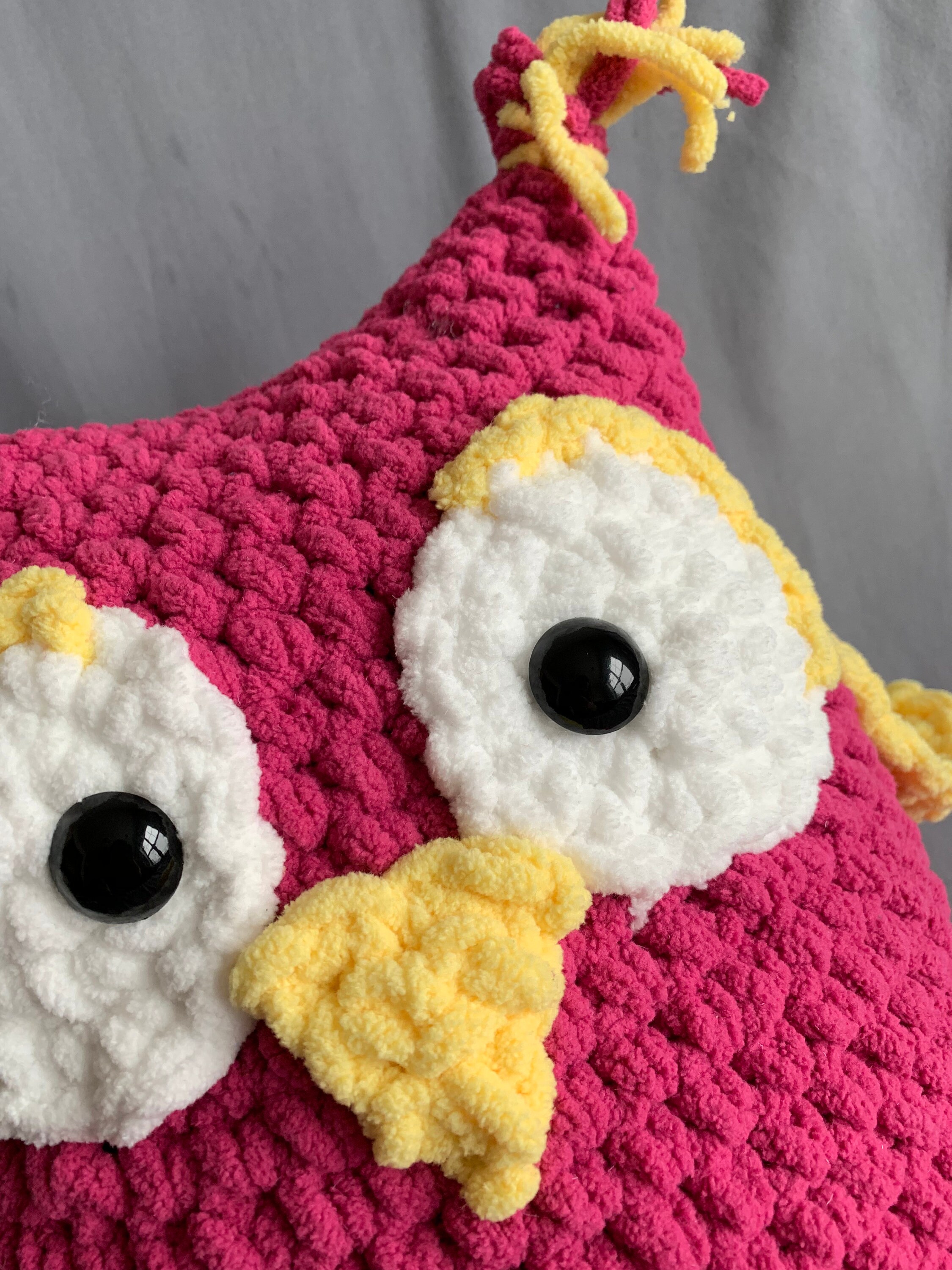 PDF Pattern Owl Pillow Quick and Easy Crochet Pattern Bernat Blanket