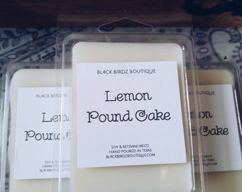 Lemon Pound Cake- Handmade Soy & Beeswax Wax Melts