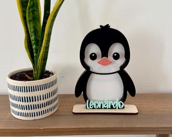 Penguin Piggy Bank | Personalized Coin Bank | Money Holder | Kids Piggy Bank