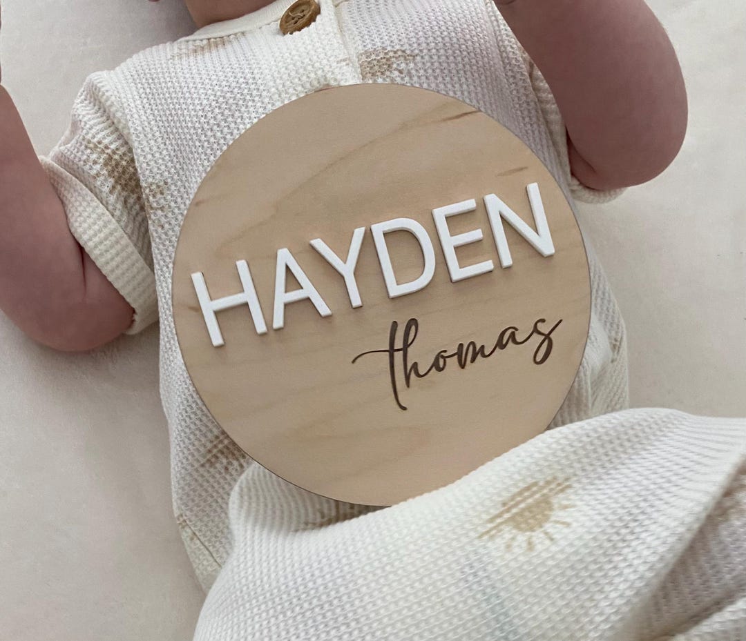 Baby Announcement Sign | Baby Name Sign for Hospital | Custom Baby Name ...