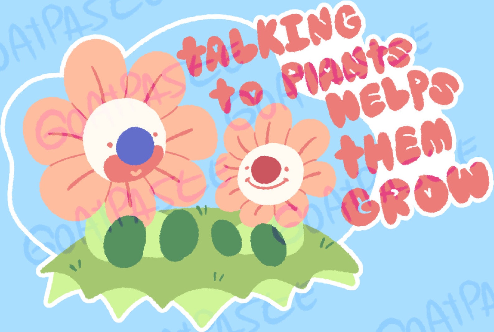 Talking to Plants Helps them Grow Etsy