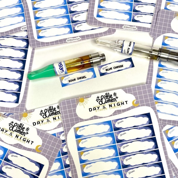 Vape Cartridge Labels Etsy