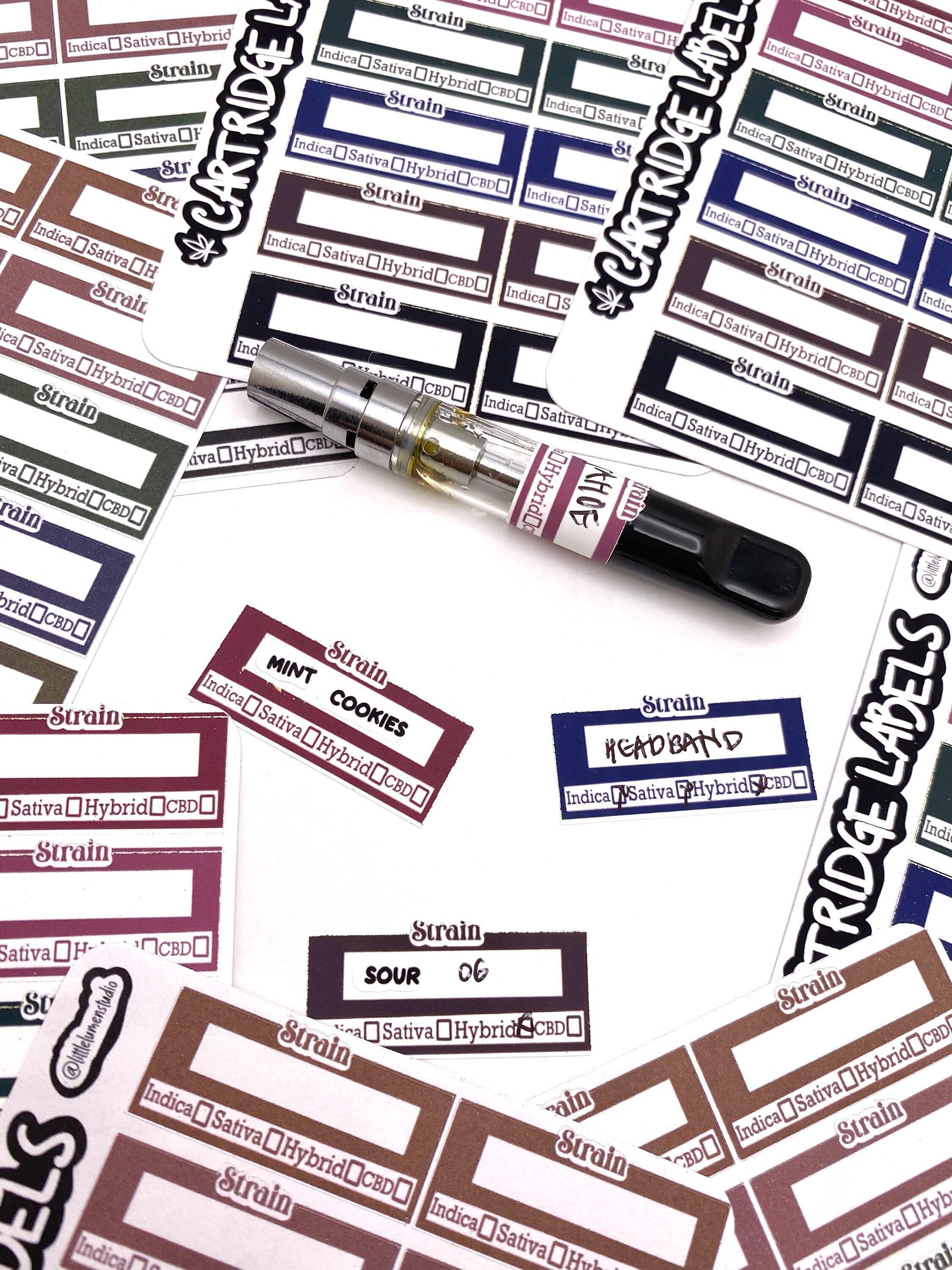 Dab Cartridge Labels || Style 4 || 420 Oil Pen Labels for Carts 710 ...
