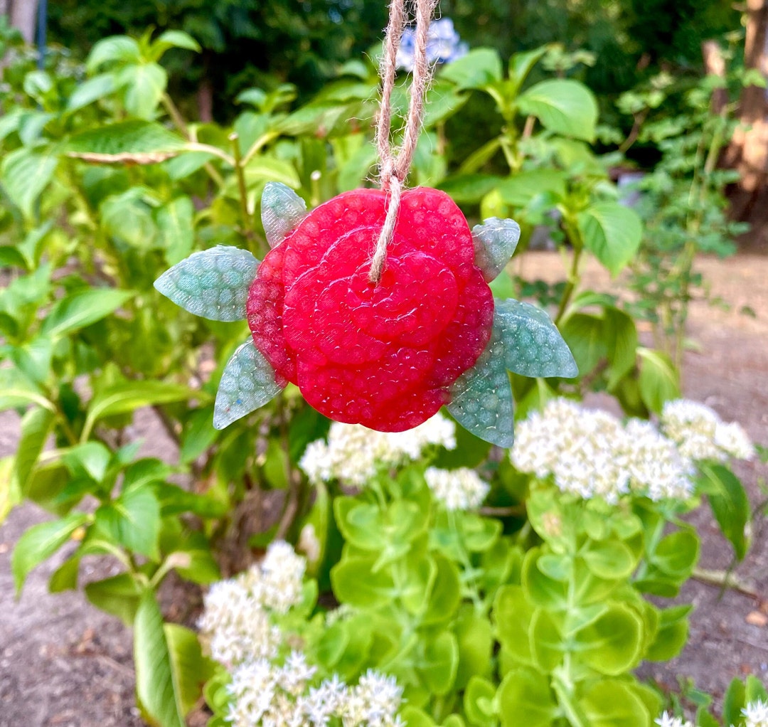 Custom Rose Flower Car Freshener Aroma Bead Car Freshie Etsy