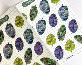Crystal Nug Weed Sticker Sheet
