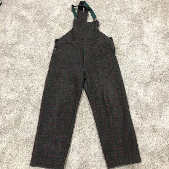 VTG 70s Johnson Woolen Mills Gray red/green Tweed